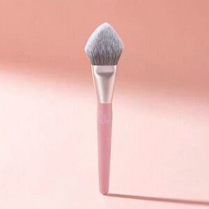 Korean Be Aube Pastel Pink Ultra Soft Synthetic Medium Flat Pointed Face Brush